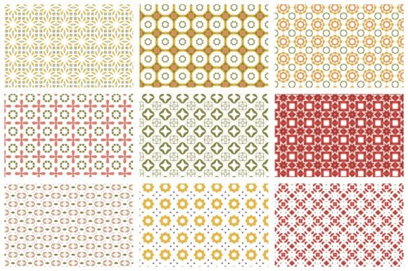 62 Seamless Patterns: Floral, Geometric, and Retro-Inspired Designs for Creative Projects