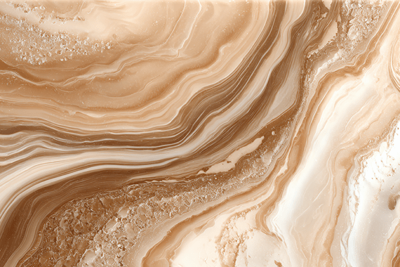 Beige Marble Wave Texture Pattern
