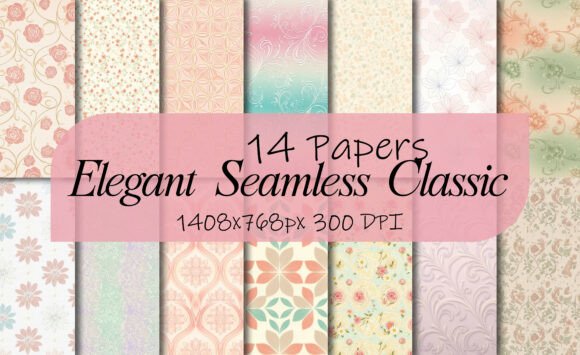 Elegant Seamless Classic Digital Paper: A Versatile Design for Creative Projects