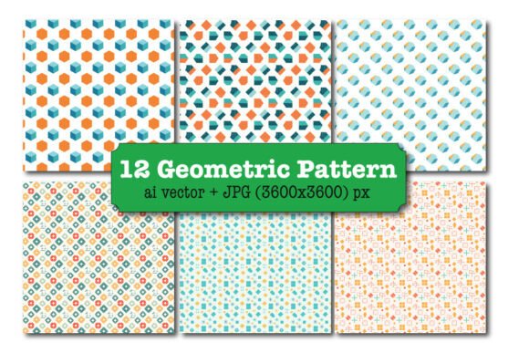 Geometric Seamless Pattern Bundle - 12