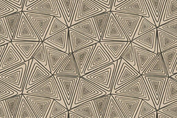 Geometric Triangle Spiral Pattern
