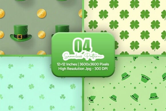 Lucky Clover Hat Seamless Bundle