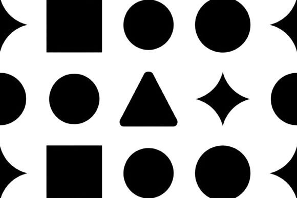 Minimalist Geometric Shapes Star Pattern: A Timeless Design for Modern Applications