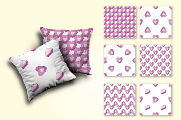 Pink Hearts. Candy Seamless Pattern: A Versatile Design for Creative Projects