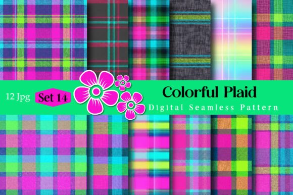 Upgrade Your Designs with This Premium Plaid Seamless Pattern Bundle