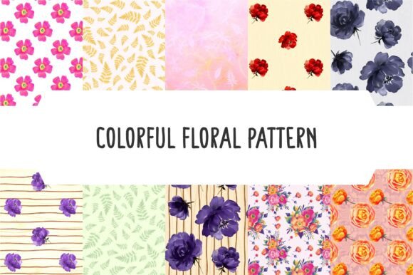 Various Colorful Floral Pattern