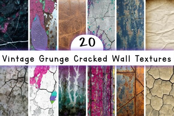 Vintage Grunge Cracked Wall Textures: A Creative Tool for Every Project