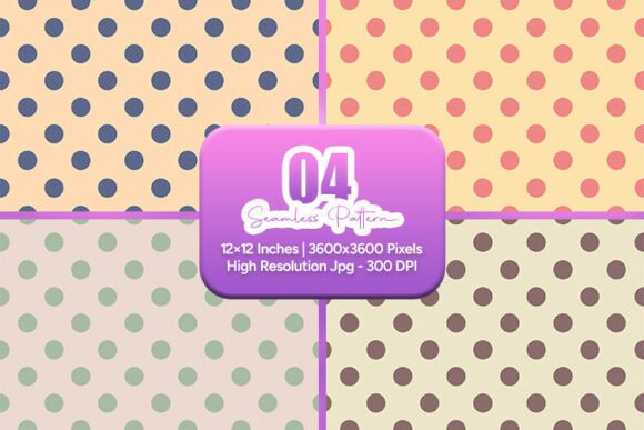 Warm Muted Polka Dot Seamless Pattern